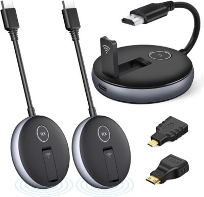Solución para HDMI inalámbrico: un transmisor y dos receptores