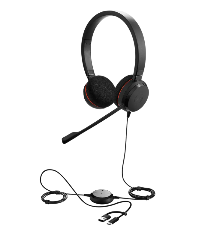 Diadema Jabra USB-A modelo Evolve 20 DUO