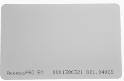TARJETA PROXIMIDAD DELGADA MARCA ACCESSPRO MODELO ACCESS-ISO-CARD