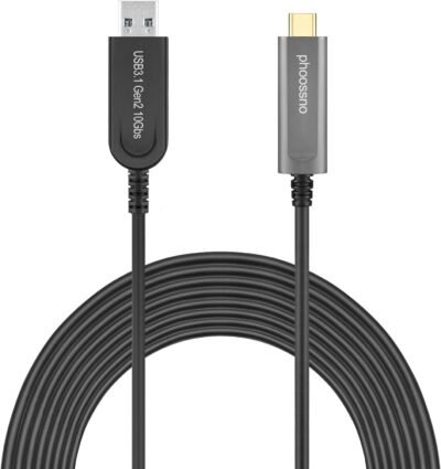 Cable de extensión de fibra óptica USB A a C USB 3.1 Gen 2 10Gbps 10M