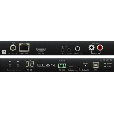 Transmisor de video 4K sobre IP con salida de audio y enrutamiento de señal independiente a través de una red de 1 GB
