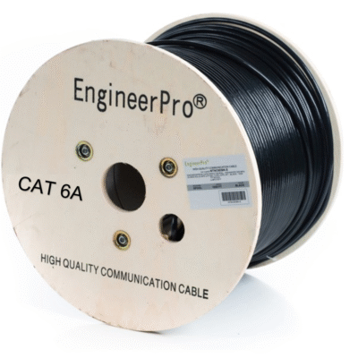 Bobina CAT6A para exterior blindada– Chaqueta Nega 1000′ (305 mts) para exterior